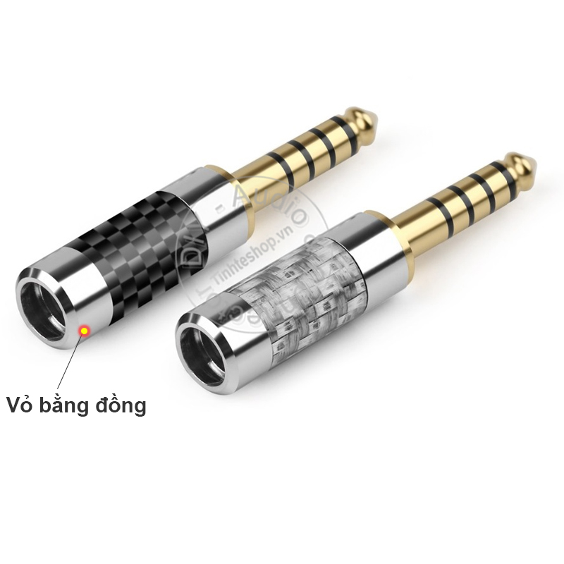 Jack for balanced audio soldering 4.4 OD6mm