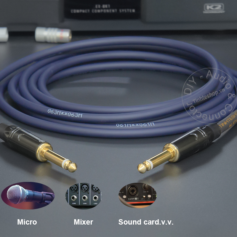 6.35mm TS cable