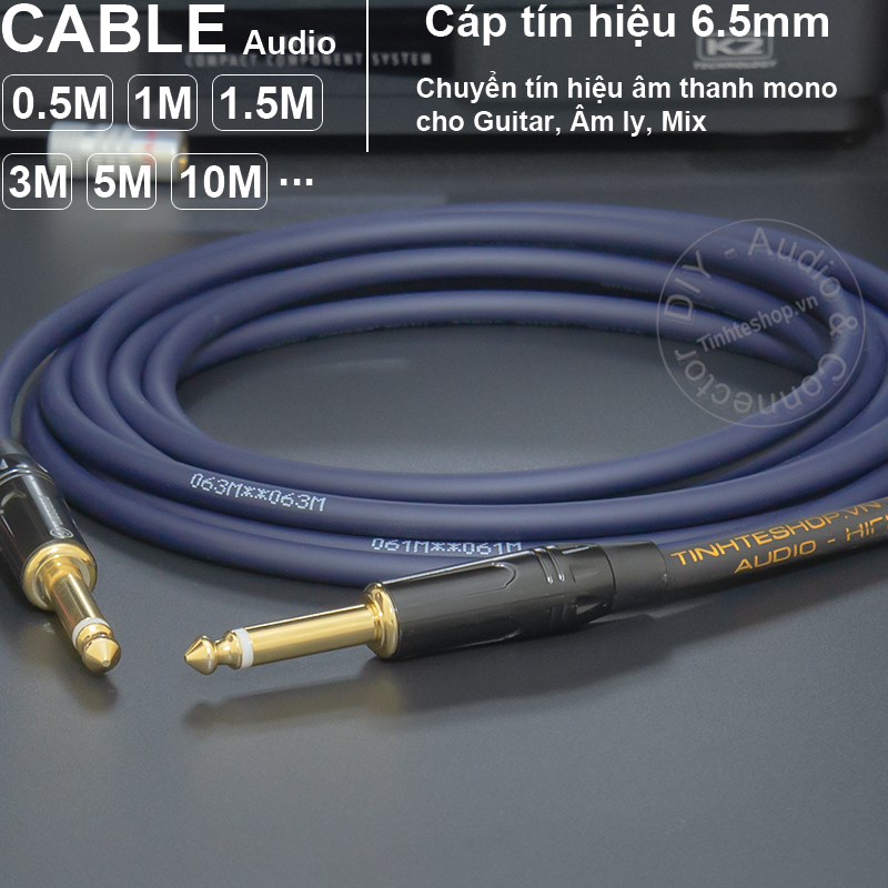6.35mm TS cable