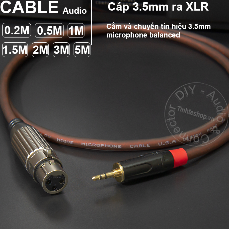 XLR female to 3.5mm