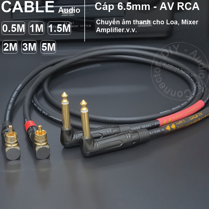 1/4 TS to RCA cable