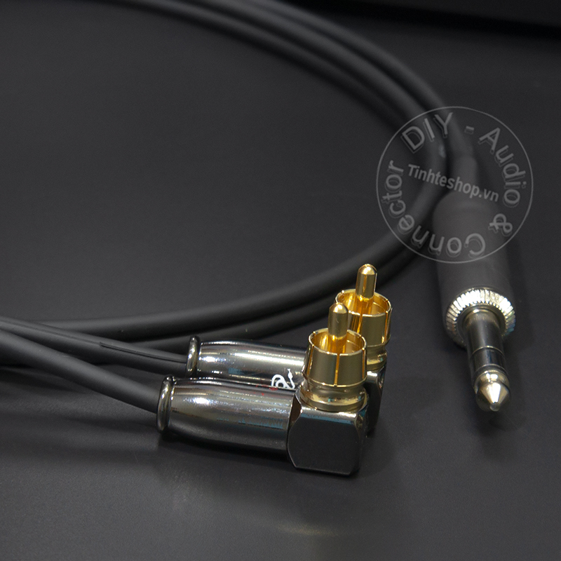 6.5mm TRS to 2 RCA cable