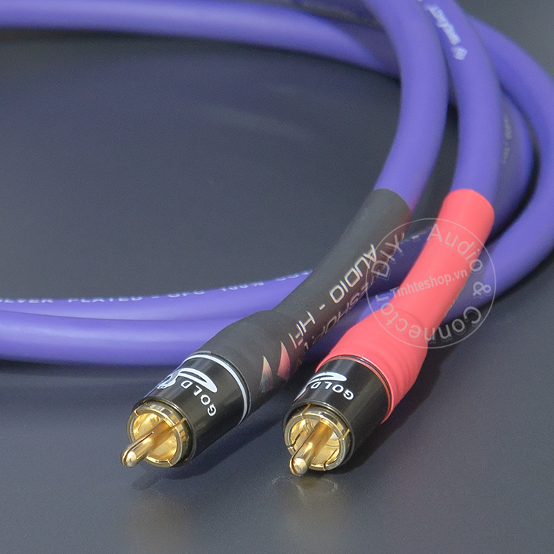 RCA cable silver plated