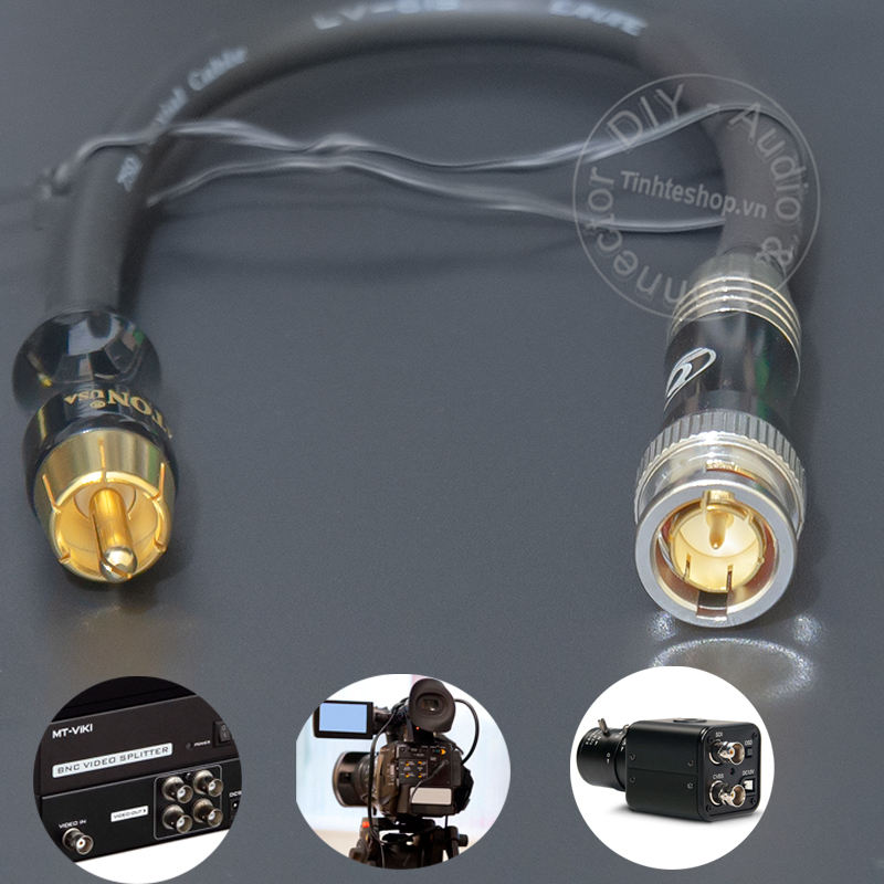 Do-it-yourself HD-SDI BNC to AV digital video tape cable