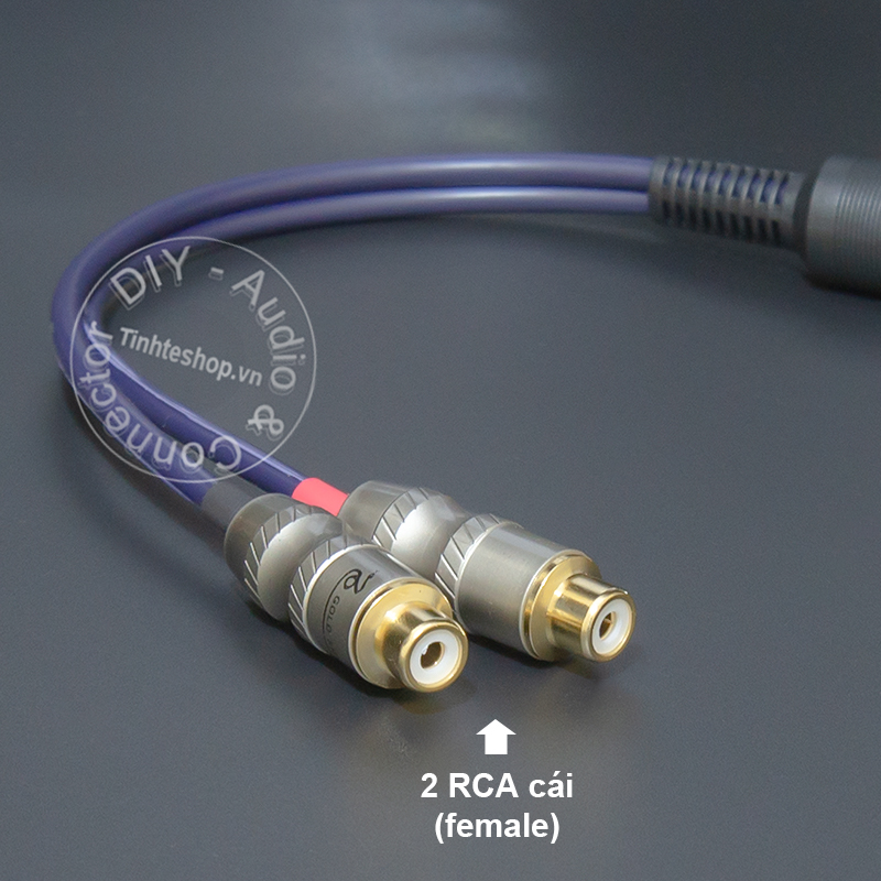 DIY 5 pin to 2 RCA female MIDI audio cable