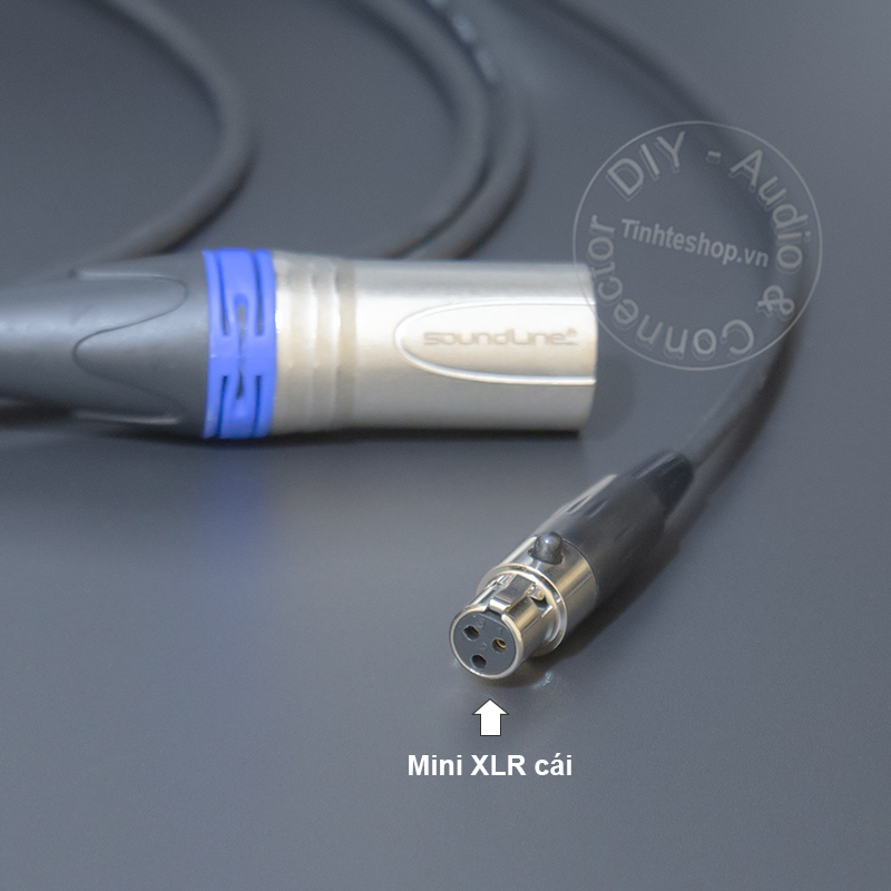 DIY mini XLR female to XLR male microphone cable