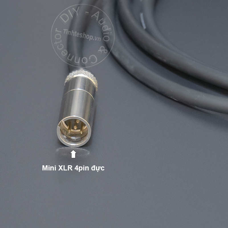 DIY 4pin mini XLR male to female microphone cable