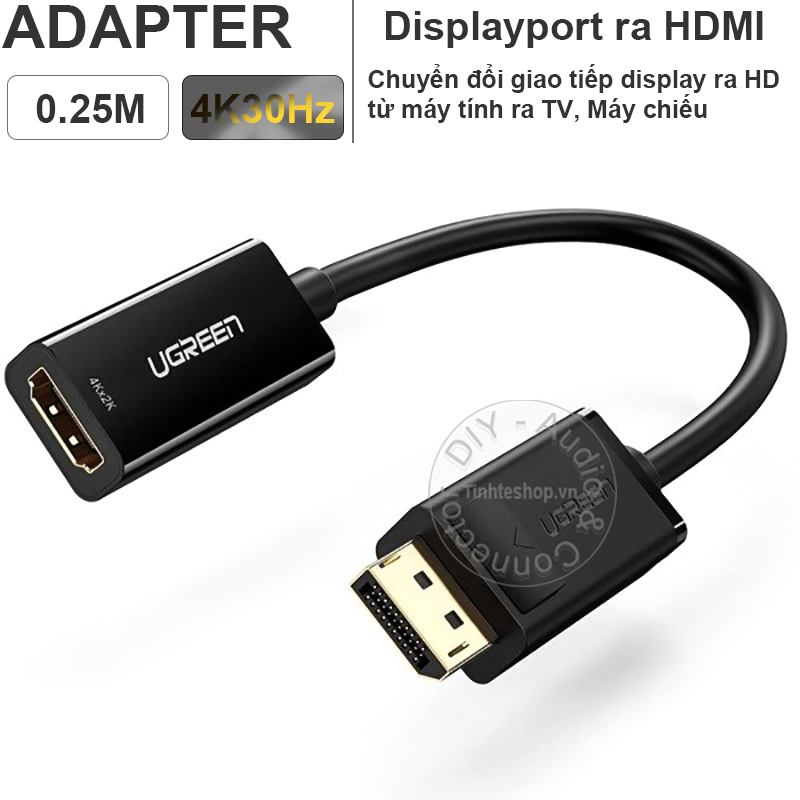 chuyển đổi dp sang hdmi 4k ugreen mm137 40363