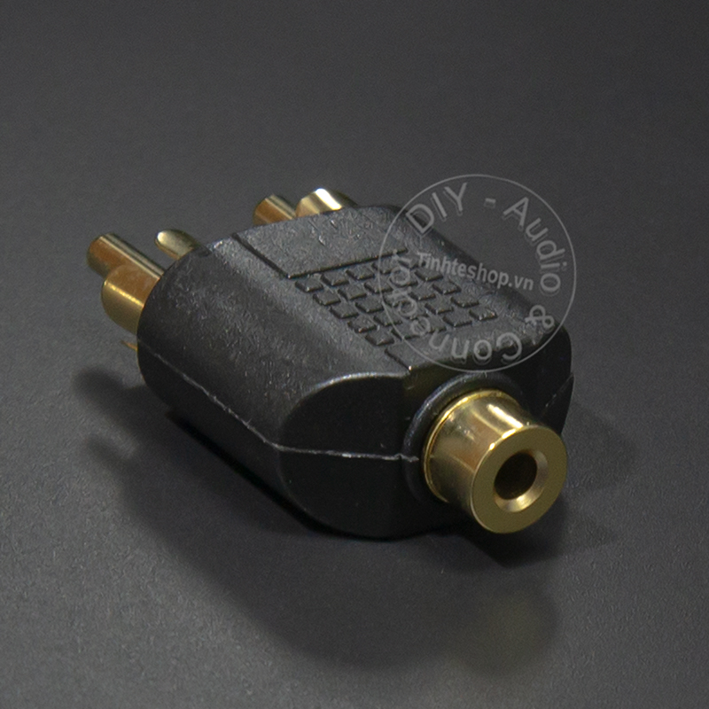 3.5mm female to 2 RCA male jack plug