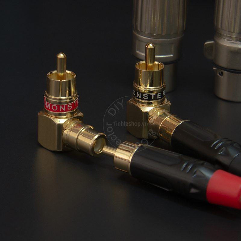 RCA male to RCA female angles adapter