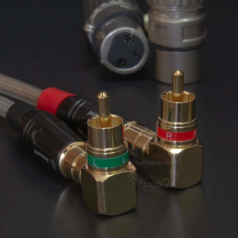 RCA male to RCA female angles adapter