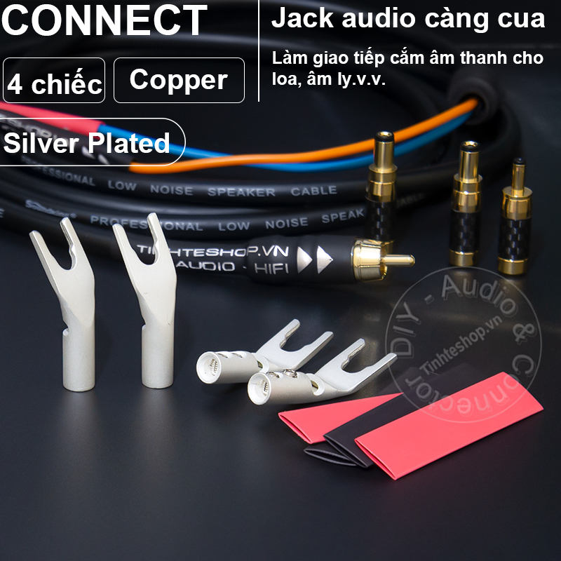 Silver-plated copper Y-type Speaker jack