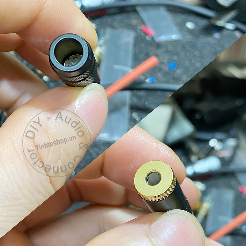 3.5mm 4-pole 24K gold-plated female audio jack