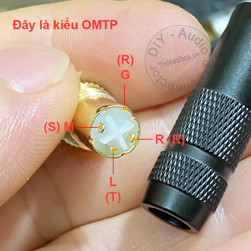 3.5mm 4-pole 24K gold-plated female audio jack