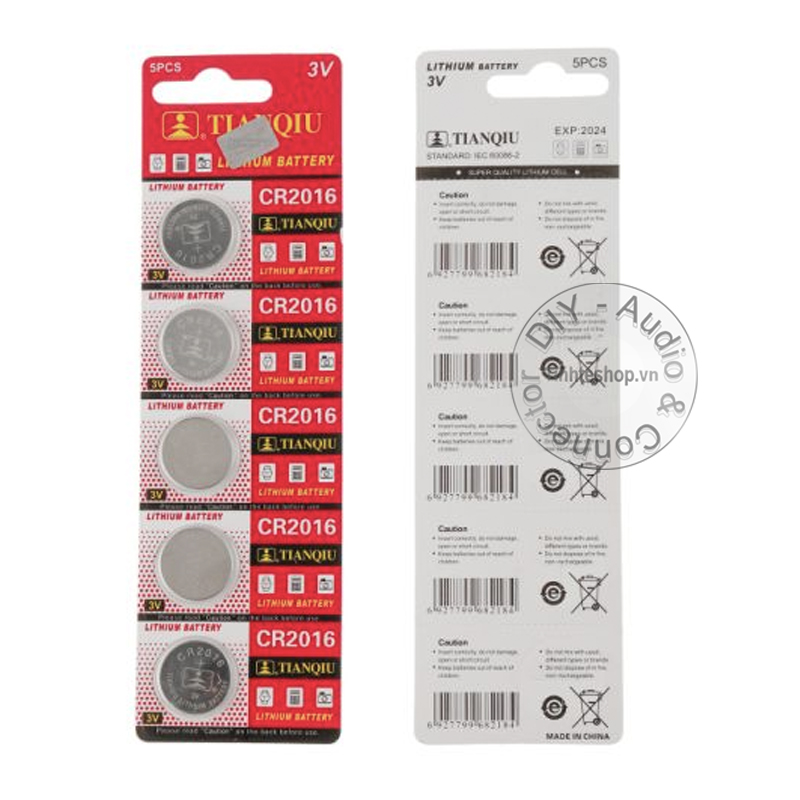 Pin điều khiển cửa cuốn CR2016