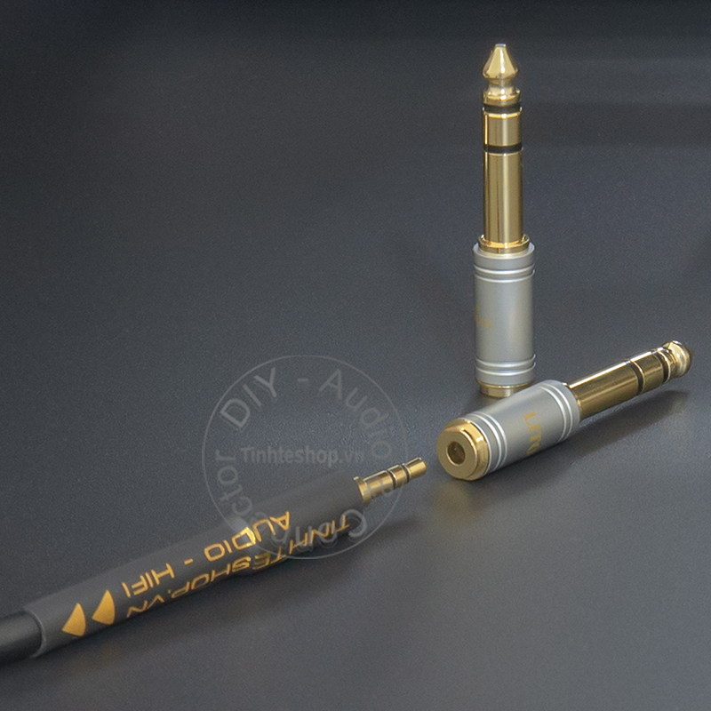 6.35mm male to 3.5mm female stereo adapter