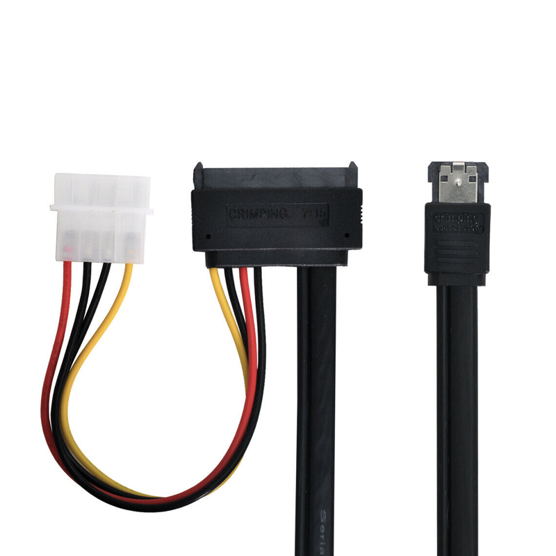 Cáp SATA sang eSATA cho ổ HDD 2.5 3.5'' DVD 5.25'' có cấp nguồn ngoài IDE 12V