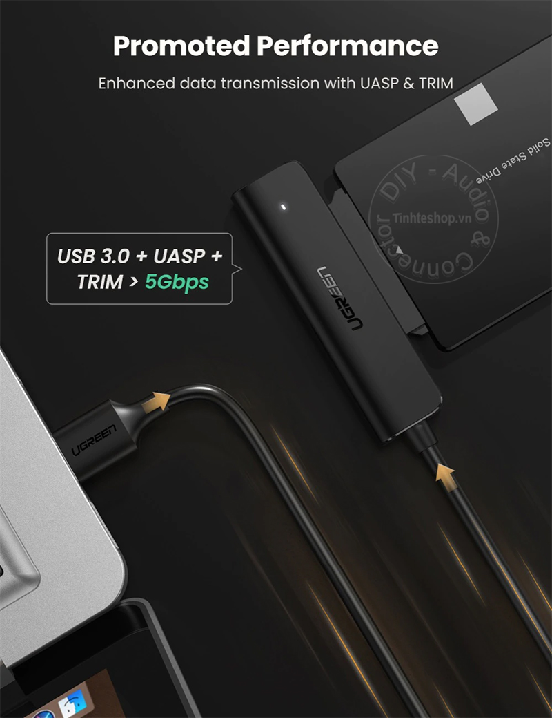 USB A 3.0 to 2.5 inches SATA converter