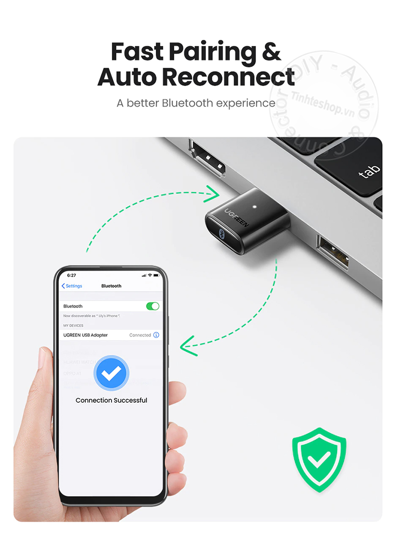 Bluetooth USB 5.0 Ugreen 80889