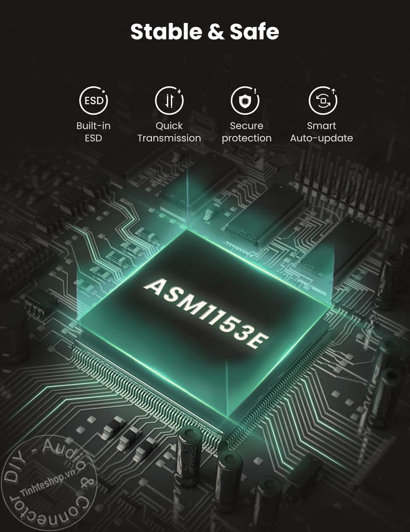 USB type-C to SATA 2.5 inches support 10TB
