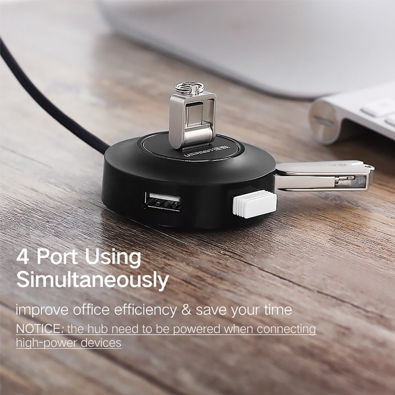 hub chia cổng usb 1 ra 4 ugreen ct106