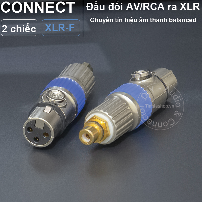 XLR female to RCA adapter