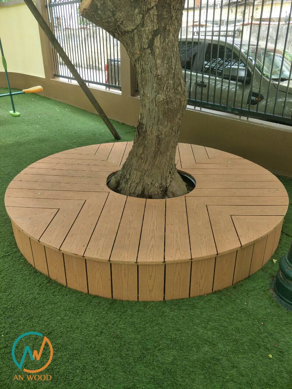 Bồn cây gỗ nhựa