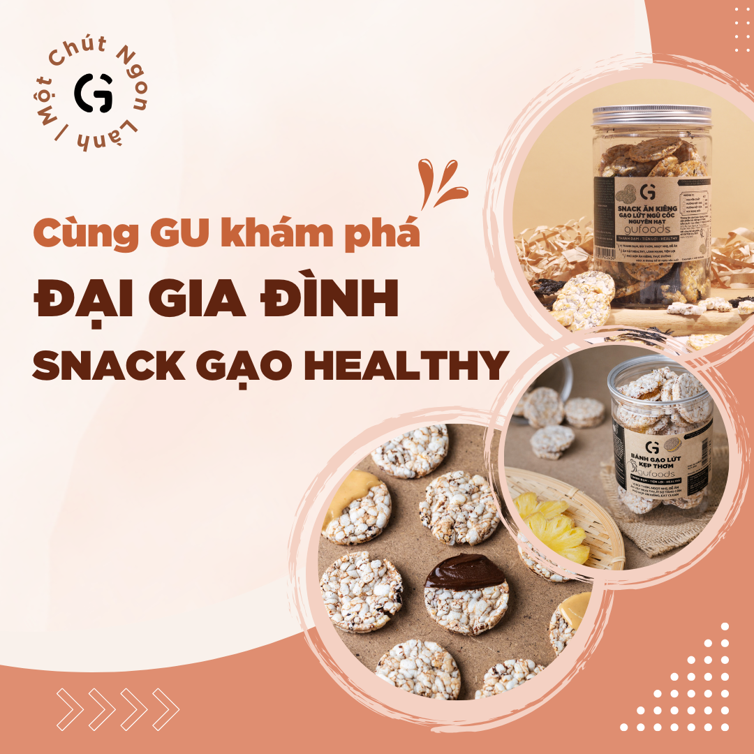 Snack gạo lứt nướng socola