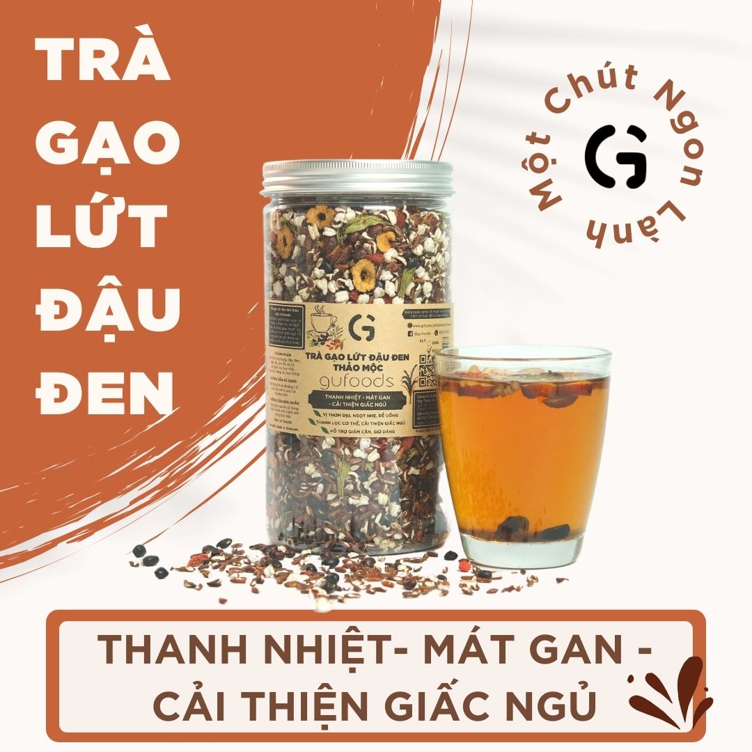 Trà gạo lứt đậu đen GUfoods - Vị mãng cầu