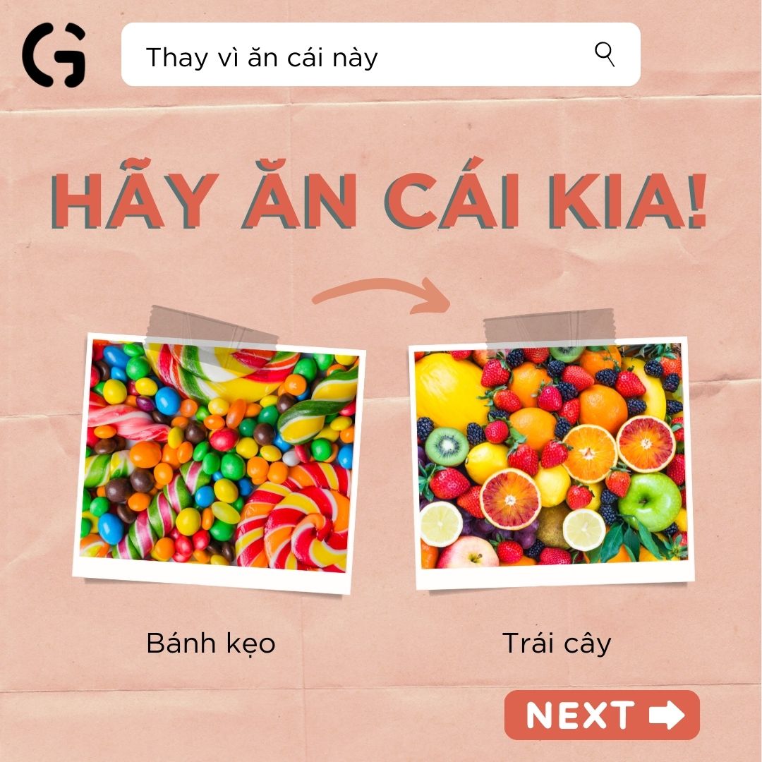 Thay vì ăn cái này, hãy ăn cái kia!