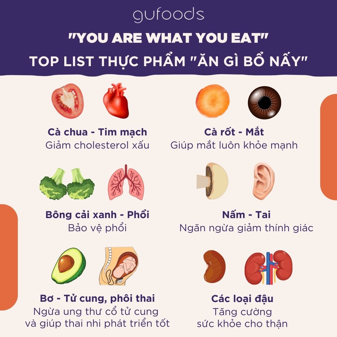 ĂN GÌ BỔ NẤY - LIỆU CÓ THẬT SỰ ĐÚNG?