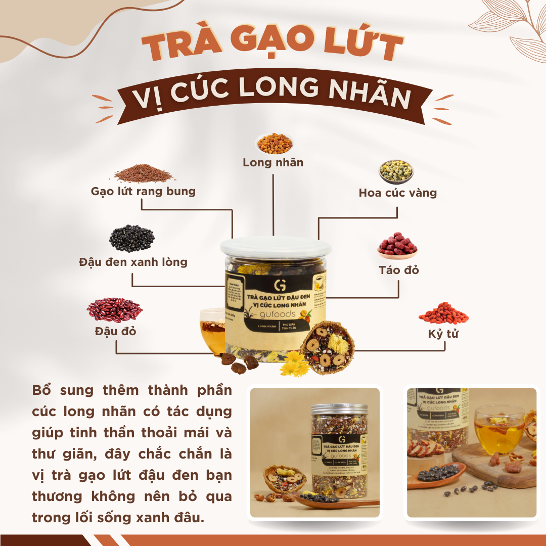 Trà GL đậu đen vị Cúc long nhãn