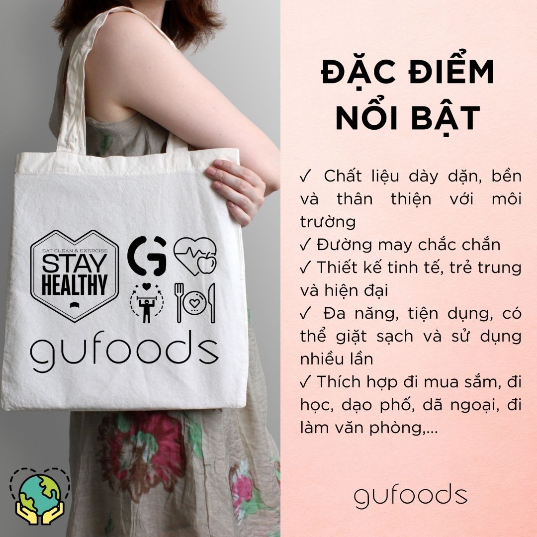 Túi vải canvas - Sống xanh cùng GUfoods