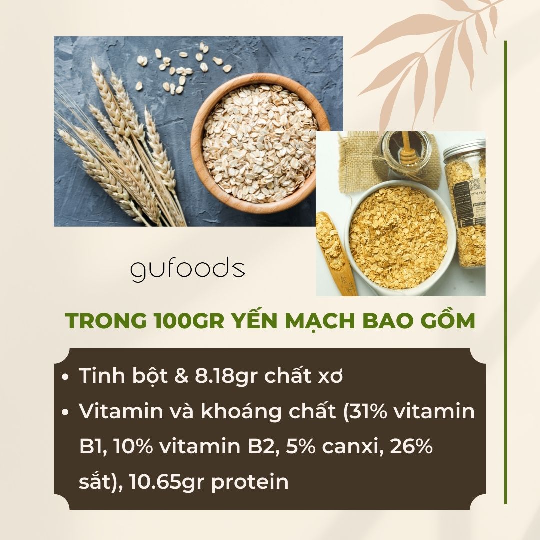Yến mạch giúp giảm cân