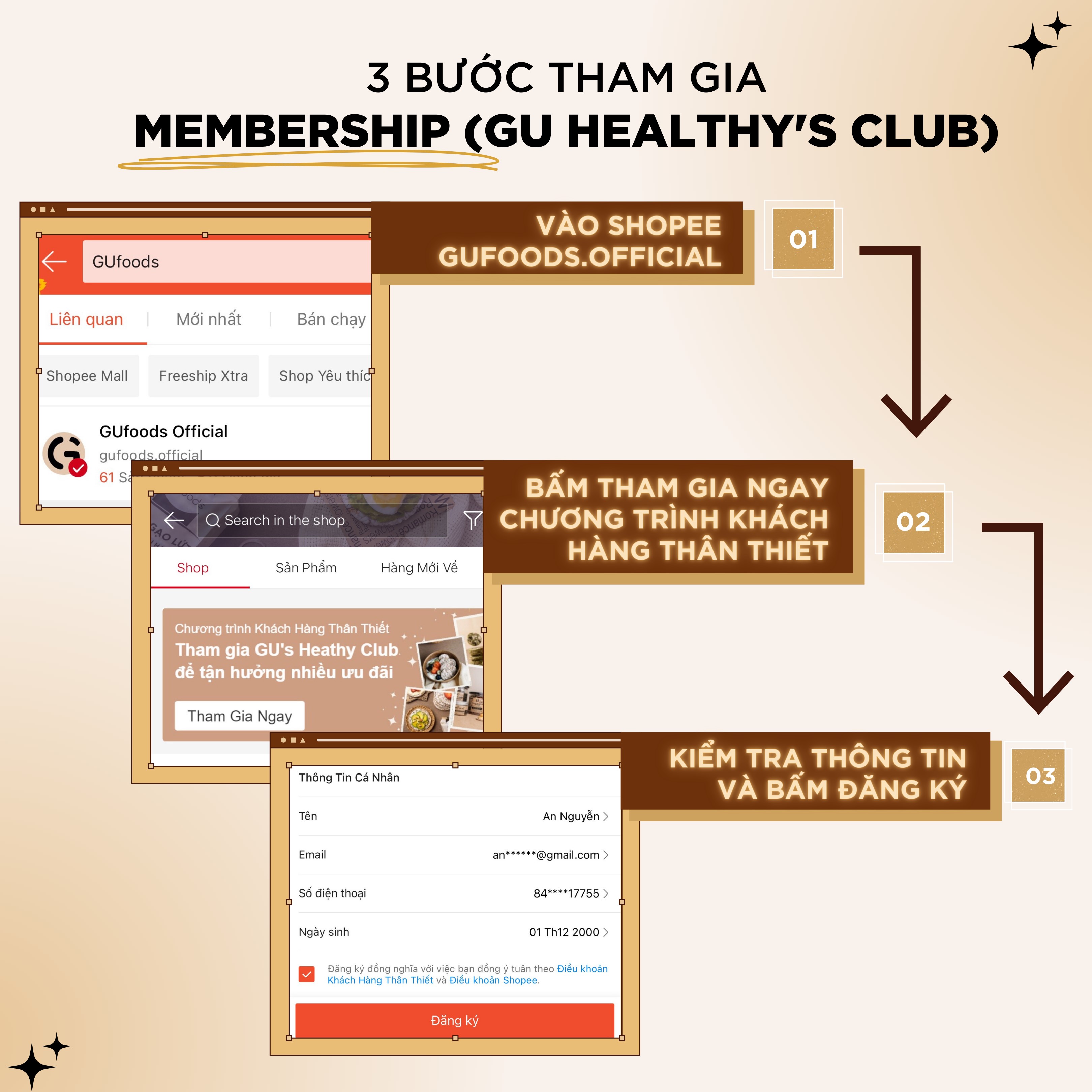 Tham gia GU's Healthy Club tận hưởng siêu ưu đãi