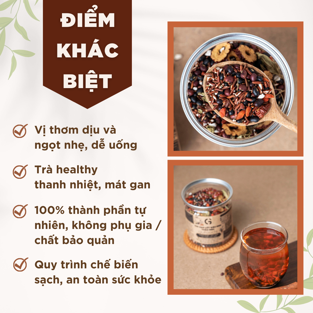 Trà GL đậu đen vị Bạc hà