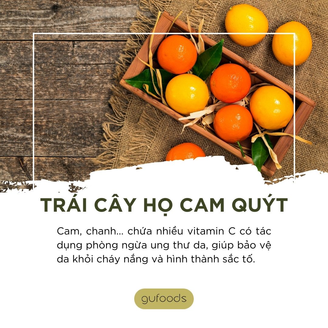 Chống nắng với trái cây họ cam quýt