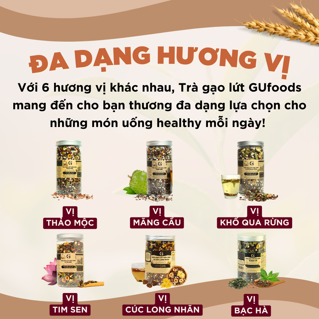 Trà GL đậu đen vị Bạc hà