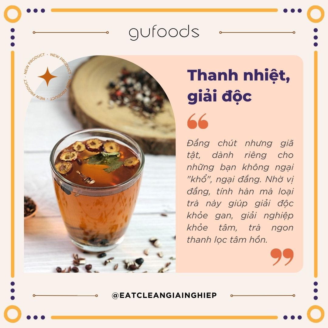 Trà gạo lứt vị khổ qua