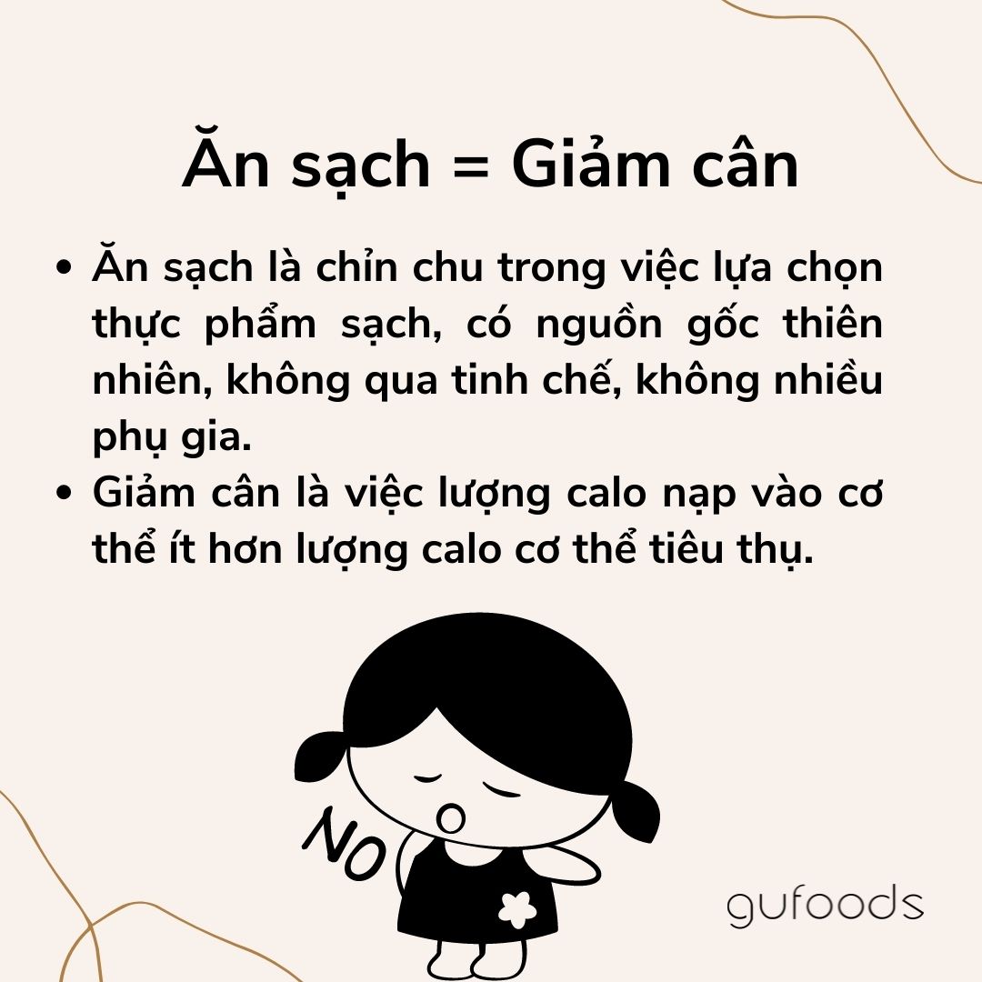Lầm tưởng lớn về chế độ ăn sạch