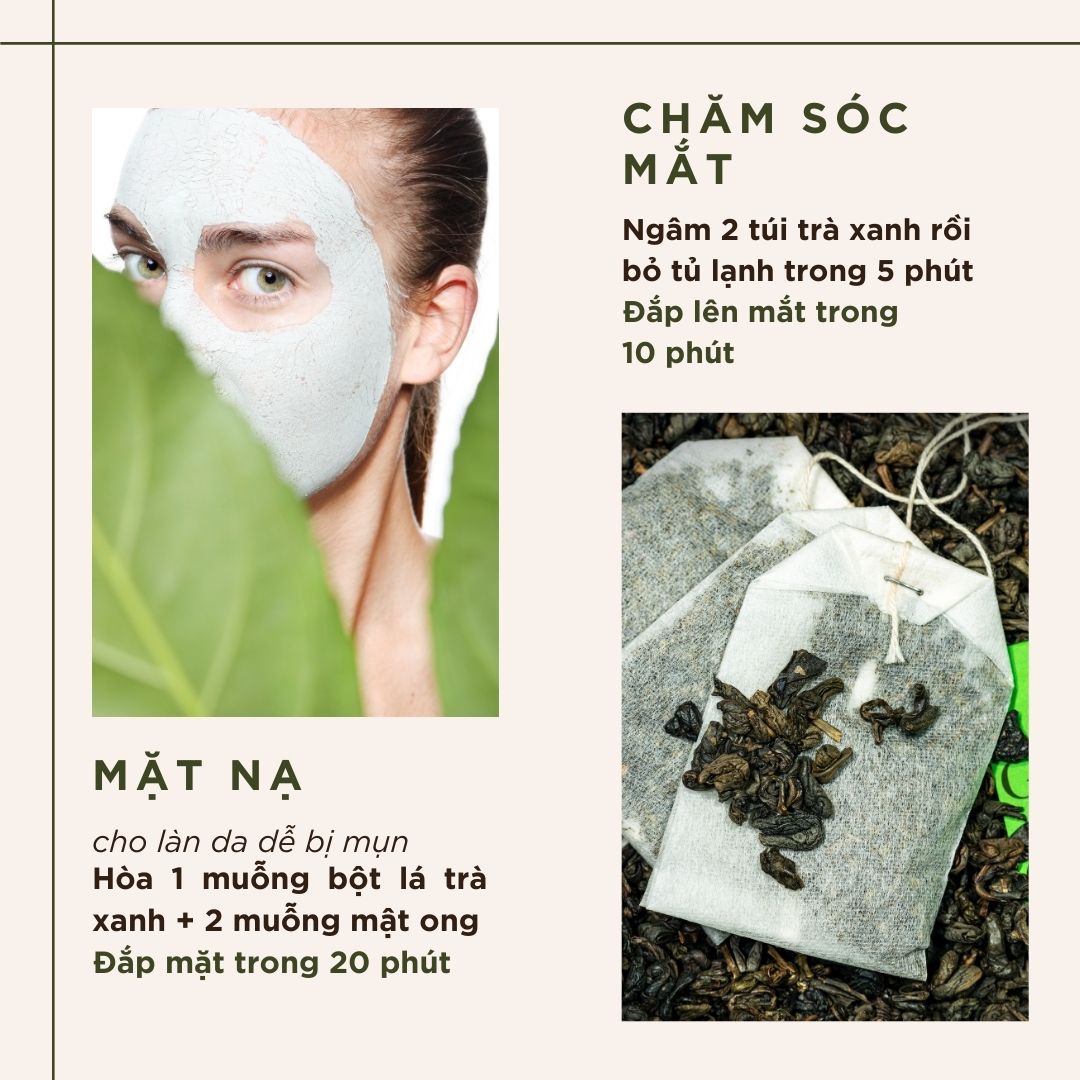 Tại đây có bí kíp làm đẹp với trà xanh!