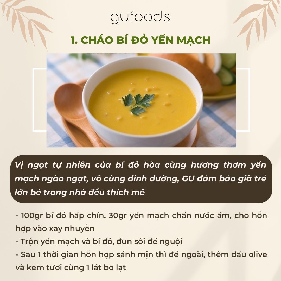 Cháo yến mạch tăng cường sức khỏe