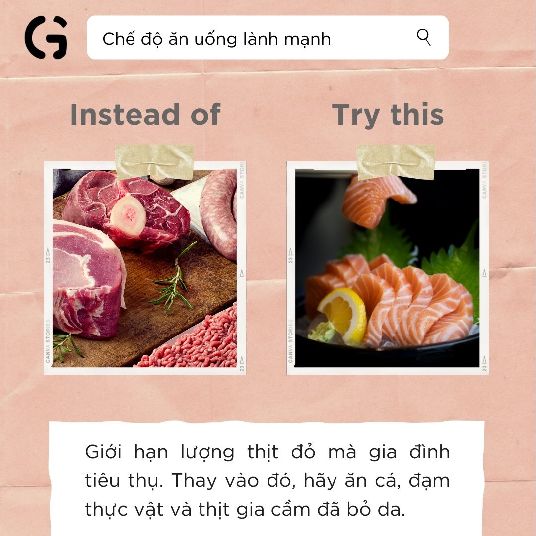 Healthy diet - Chế độ ăn uống lành mạnh