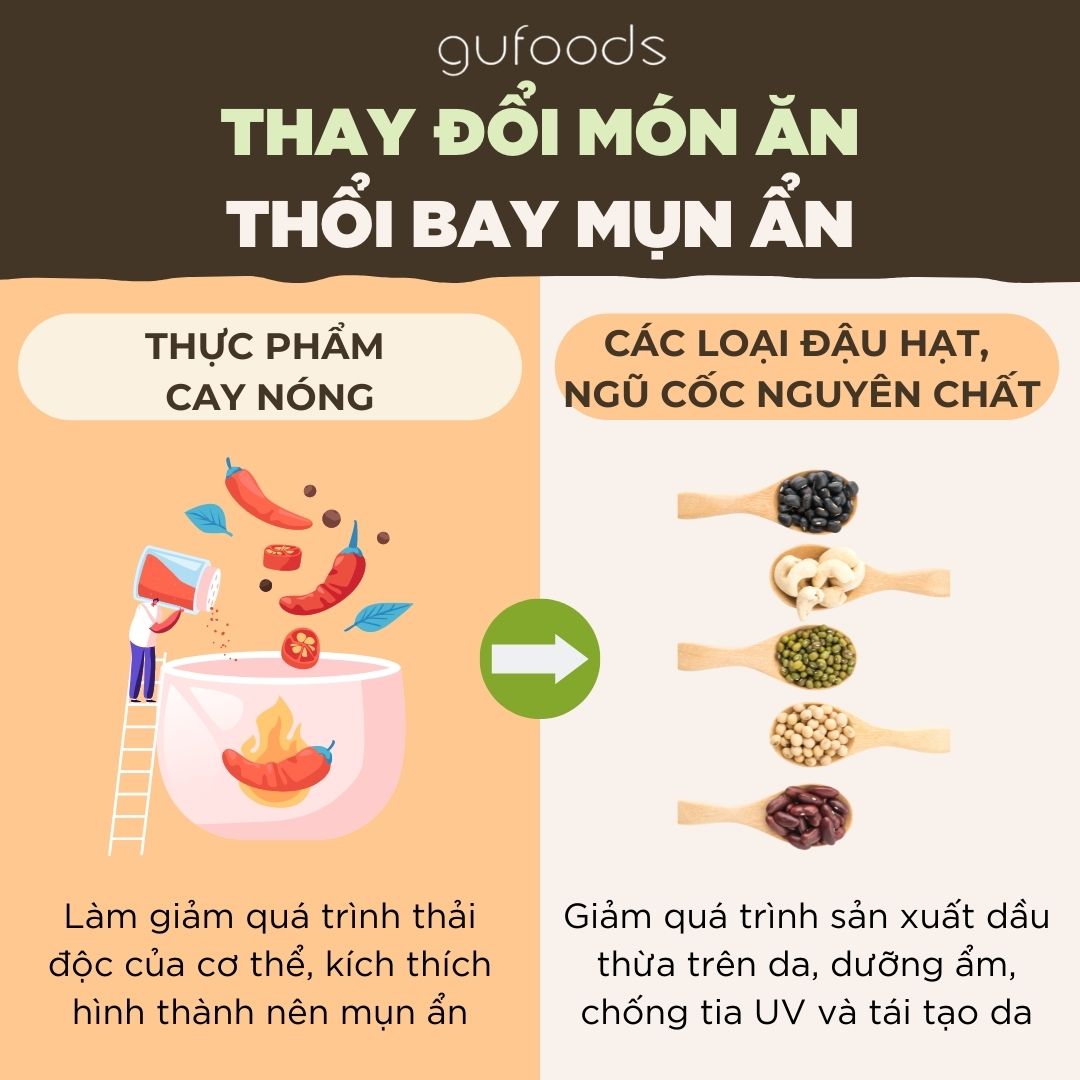 Giảm dầu nhơn, thu nhỏ lỗ chân lông
