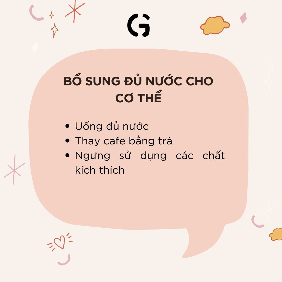 Bổ sung đủ nước cho cơ thể