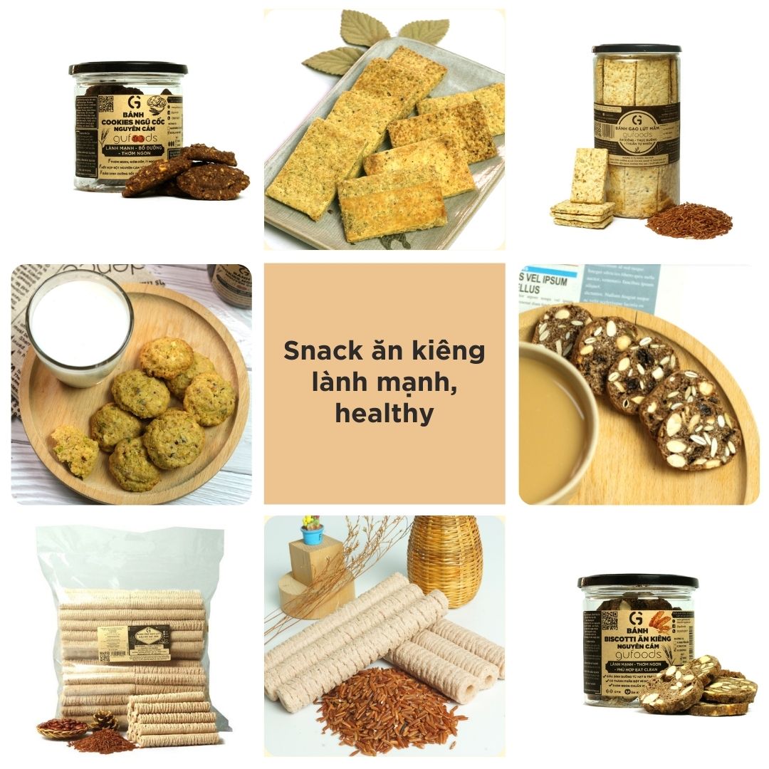 Snack ăn kiêng lành mạnh, healthy