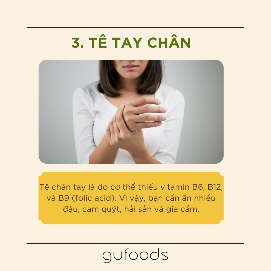 Dấu hiệu cơ thể thiếu vitamin