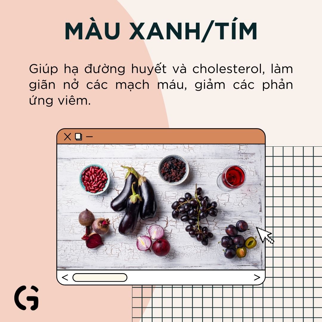 Sự kỳ diệu đến từ màu xanh/tím của thực phẩm