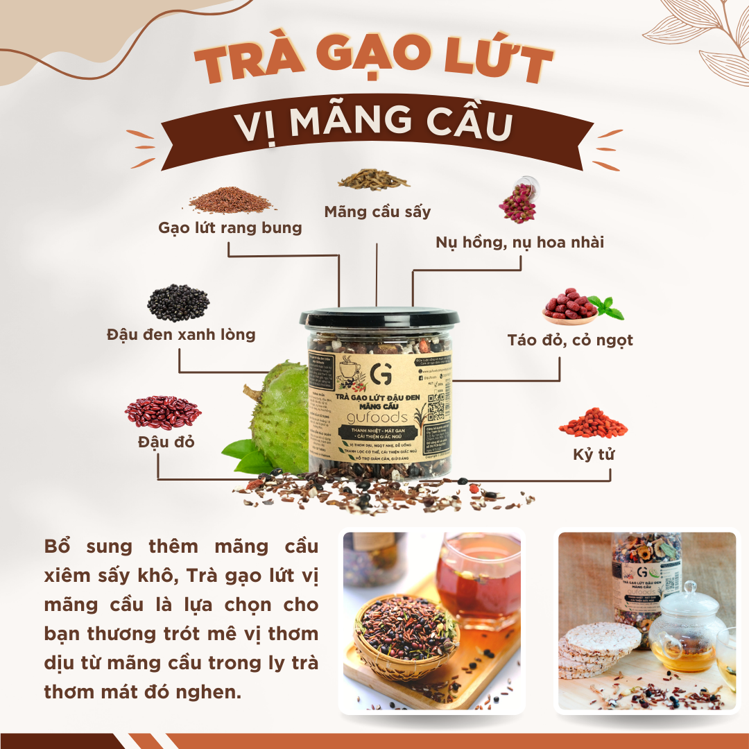 Trà GL đậu đen vị Bạc hà