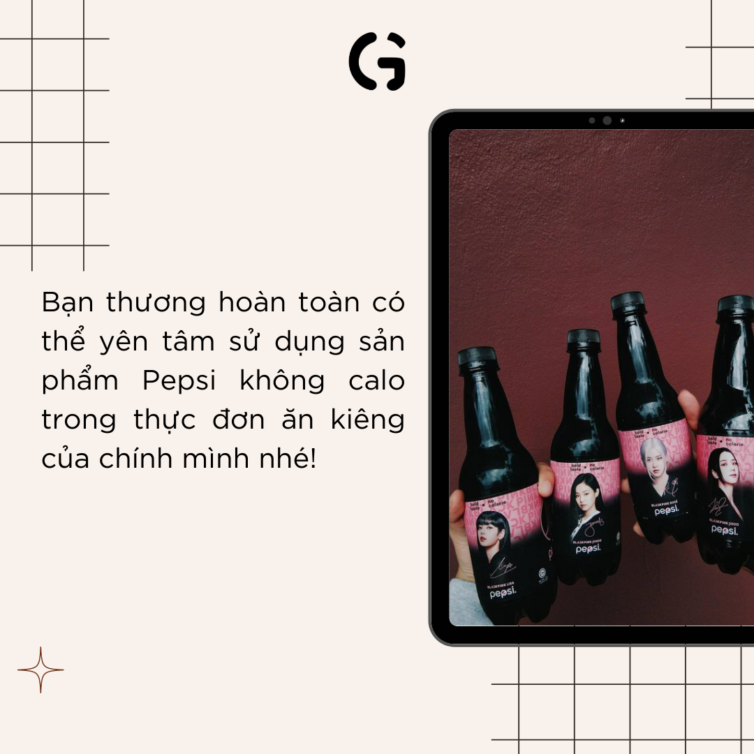 Uống PEPSI KHÔNG CALO có gây tăng cân không?